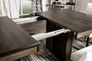 Beige/ espresso natural solid wood grain dining table by Furniture of America additional picture 6