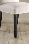 Beige/ gray wood grain finish dining table additional photo 3 of 6