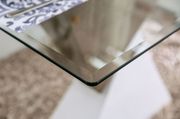 Glass top / high gloss two-toned modern dining table by Furniture of America additional picture 2