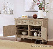 Natural tone wood grain server by Furniture of America additional picture 3