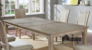 Natural tone/ beige transitional dining table by Furniture of America additional picture 6