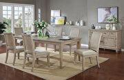 Natural tone/ beige transitional dining table by Furniture of America additional picture 8