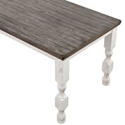 Counter height table in antique white/gray finish by Furniture of America additional picture 4