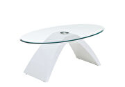 Tempered glass top coffee table by Furniture of America additional picture 5