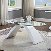 Tempered glass top coffee table by Furniture of America additional picture 8