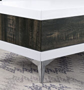 Two-tone retro futuristic design coffee table by Furniture of America additional picture 4