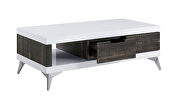 Two-tone retro futuristic design coffee table by Furniture of America additional picture 6