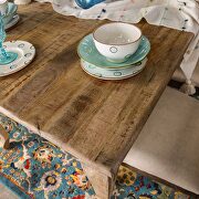 Weathered light natural tone rustic style dining table by Furniture of America additional picture 5