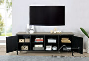 Two-tone finish metal and wood veneer TV stand by Furniture of America additional picture 2