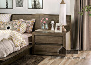 Light walnut textured wood grain transitional bed by Furniture of America additional picture 17
