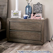 Light walnut textured wood grain transitional bed by Furniture of America additional picture 2