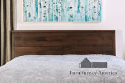 Espresso panel headboard/ platform mid-century modern bed by Furniture of America additional picture 8
