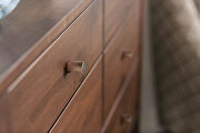 Espresso durable lacquer top coat mid-century modern 8-drawer chest additional photo 5 of 5