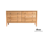 Light oak durable lacquer top coat mid-century modern dresser by Furniture of America additional picture 4