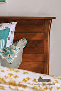 Dark cherry panel headboard/ platform mid-century modern bed by Furniture of America additional picture 8