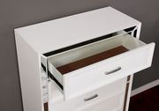 White/mirrored contemporary style chest by Furniture of America additional picture 2