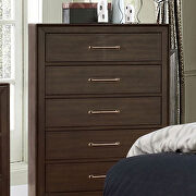 Walnut/ light brown solid wood transitional bed by Furniture of America additional picture 6