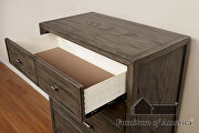 Warm gray/ beige wood grain finish transitional bed by Furniture of America additional picture 11