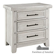 Antique white sturdy wood construction transitional nightstand by Furniture of America additional picture 4