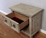 Natural tone/ beige wood grain finish transitional nightstand by Furniture of America additional picture 5