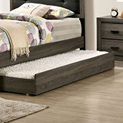 Button-tufted padded headboard gray/charcoal finish youth bedroom by Furniture of America additional picture 2