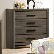 Button-tufted padded headboard gray/charcoal finish youth bedroom by Furniture of America additional picture 6