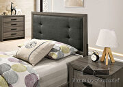 Button-tufted padded headboard gray/charcoal finish youth bedroom by Furniture of America additional picture 9