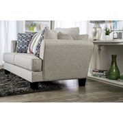 Burlap Weave Gray Contemporary Sofa by Furniture of America additional picture 9