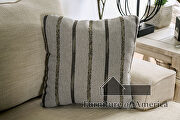 Ivory chenille contemporary sofa by Furniture of America additional picture 7