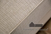 Ivory chenille contemporary sofa by Furniture of America additional picture 9