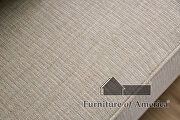 Ivory chenille contemporary sofa by Furniture of America additional picture 10