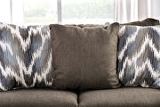 Unique weave of pattern, color, and texture sofa by Furniture of America additional picture 7