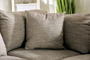 Decorator-inspired gray fabric sectional sofa additional photo 4 of 8