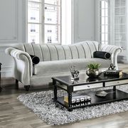 Pewter Traditional Sofa Weave Chenille US-Made by Furniture of America additional picture 4