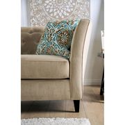 Camel Chenille Fabric / Tufted Back Transitional Sofa by Furniture of America additional picture 9