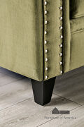 Line-textured american-made green sofa by Furniture of America additional picture 6