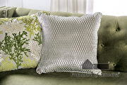Line-textured american-made green loveseat by Furniture of America additional picture 8