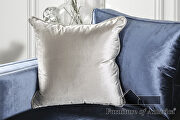 Dynamic vibe of blue satin sofa by Furniture of America additional picture 6