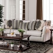 Beige Contemporary Sofa made in US by Furniture of America additional picture 2