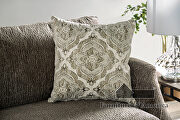 Transitional style elegantly textured gray fabric sofa by Furniture of America additional picture 6