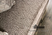 Transitional style elegantly textured gray fabric sofa by Furniture of America additional picture 8