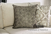 Elegantly textured alabaster white fabric sofa by Furniture of America additional picture 8