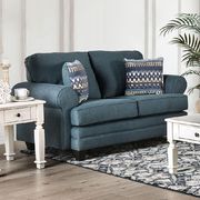 Dark Teal Aylmer Contemporary Sofa made in US by Furniture of America additional picture 2