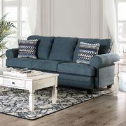 Dark Teal Aylmer Contemporary Sofa made in US by Furniture of America additional picture 3