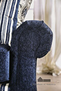 Royal quality and classic elegant design navy/ silver chenille fabric sofa by Furniture of America additional picture 7