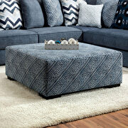 Transitional blue microfiber fabric sectional sofa additional photo 2 of 1