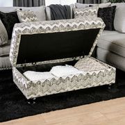 Contemporary gray linen-like fabric US-made sectional by Furniture of America additional picture 3