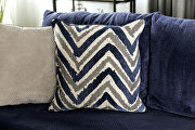 Marvelous and wildly unique 'z' pattern fabric sectional sofa by Furniture of America additional picture 8