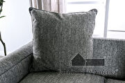 Gray chenille contemporary sofa by Furniture of America additional picture 9