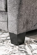 Sophisticated and smoky gray upholstery contemporary sofa additional photo 2 of 3